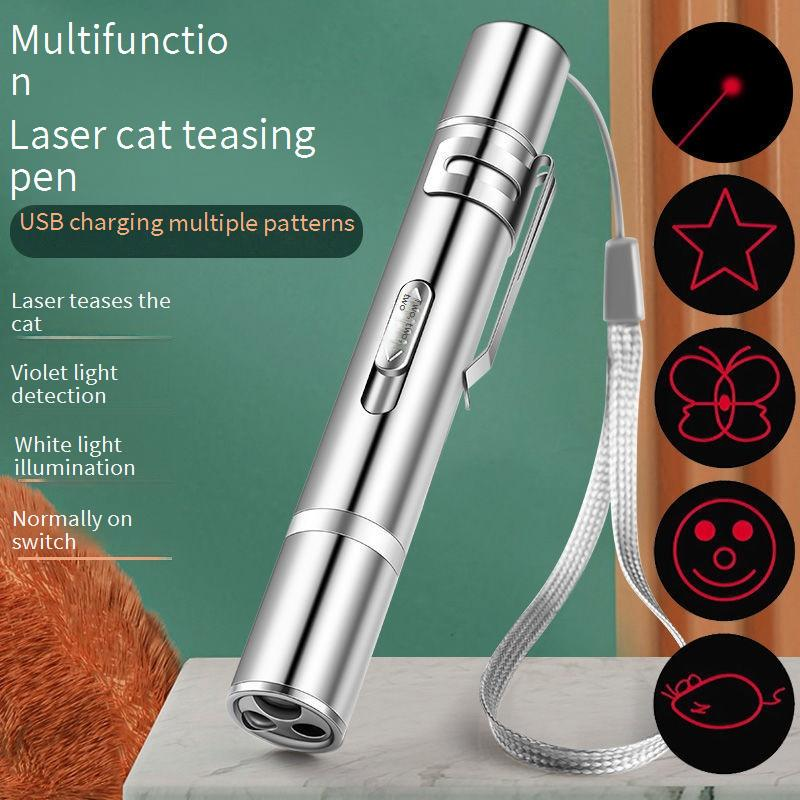 Cat Toy Catstick Laser Pointer Infrared Charging Laser Pointer Undulator Pet Products_voghion.com