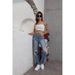 Women's Clothing Street Straight Pants Ripped Thin Light Blue Pants_voghion.com