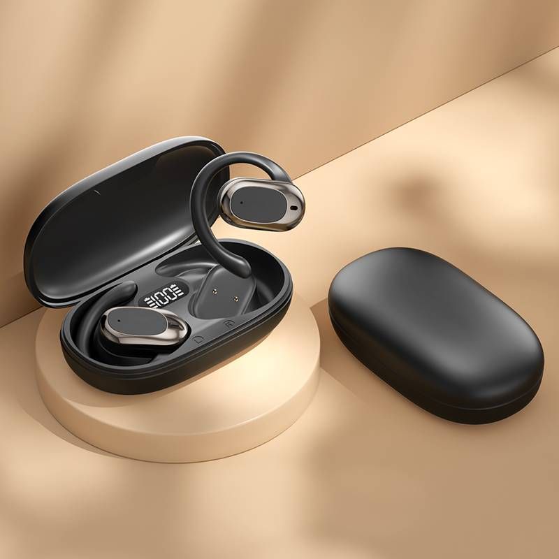 2025 AI Translation Bluetooth Headset M57 – Open-Ear-OWS-Design mit Digitalanzeige, Echtzeit-Sprachübersetzer, HD-Anruf- und Musik-Bluetooth-Headset_voghion.com