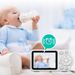 Monitor de bebé con pantalla LCD de 2,8 pulgadas, cámara de seguridad, videoportero, detección de llanto, visión nocturna, monitor de temperatura para recién nacidos._voghion.com