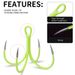 Lure Luminous Anchor 16# 18#Luminous Squid Four Hooks Boat Sea Iron Plate Hook Fishing Gear_voghion.com
