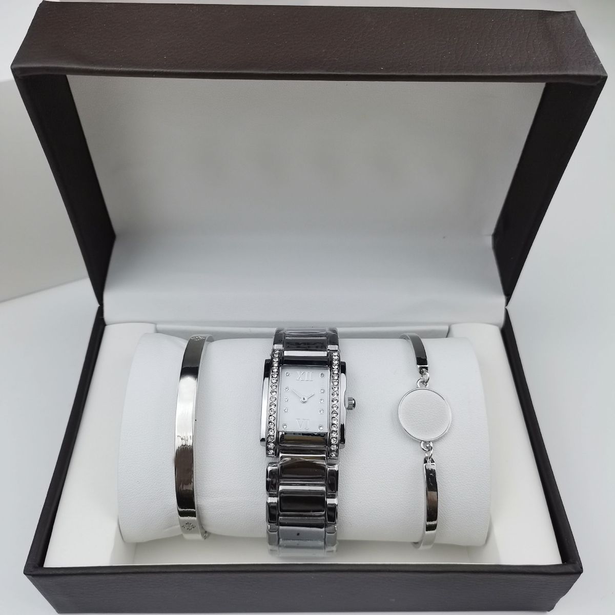 3-piece Set, Nautilus Series, Men's And Quartz Watch, Steel Strap With Diamond, Women's Hand Grenade Watch_voghion.com