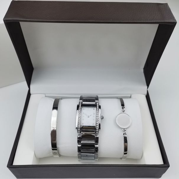 3-piece Set, Nautilus Series, Men's And Quartz Watch, Steel Strap With Diamond, Women's Hand Grenade Watch_voghion.com