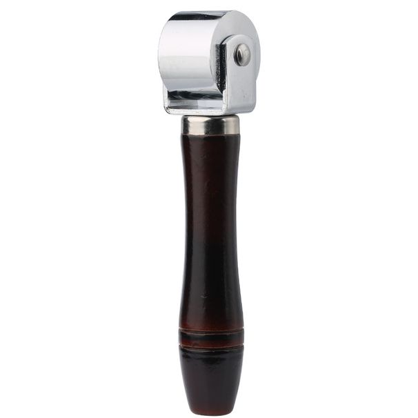 1Pcs 2,6 cm Pusher Roller Original Holzgriff Roller Leder Crimpen Werkzeug Leder Crimpen Werkzeug Eisen Roller_voghion.com