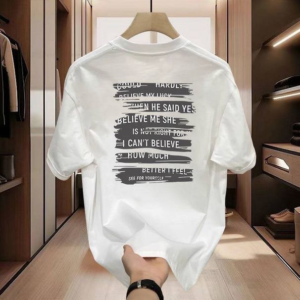 2024Treu de înaltă calitate pentru bărbați cu pulover cu mânecă scurtă, cu gât rotund_voghion.com