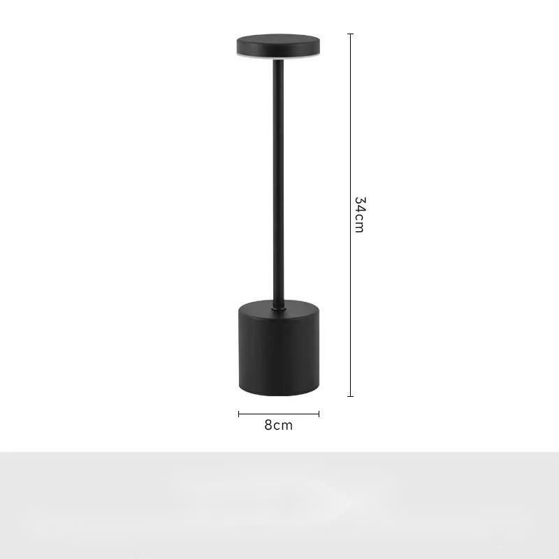 Bary LED w kształcie litery I i restauracje, lampa stołowa do sypialni, dekoracyjny metalowy element atmosferyczny z możliwością ładowania przez USB_voghion.com