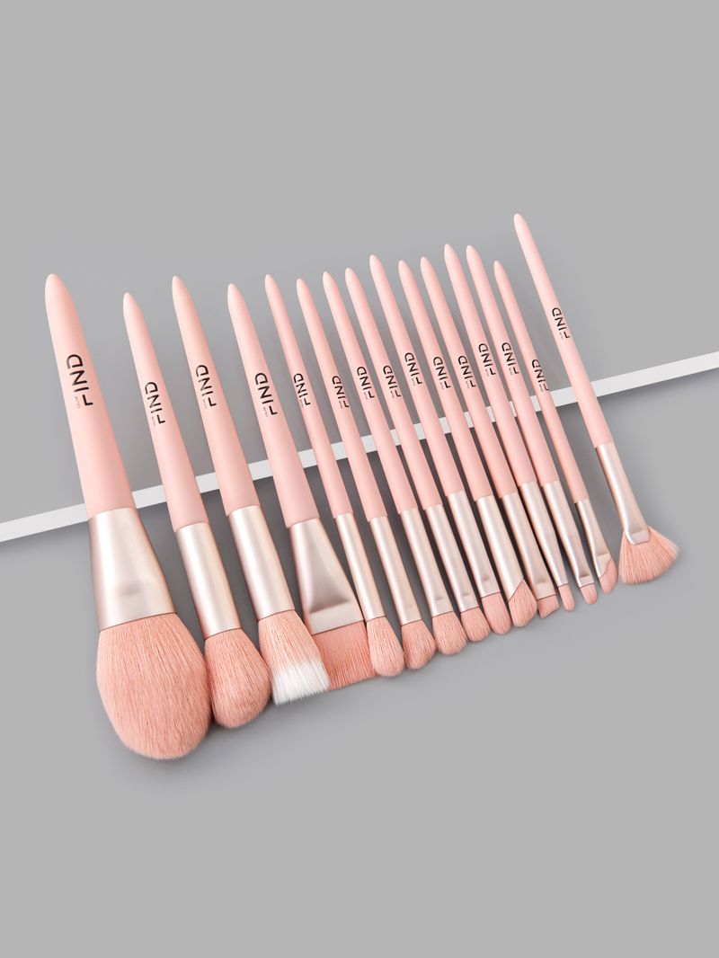 15 rosa Make-up-Pinsel-Set Beauty-Tools FINDCOLOR Geschenk für den Heimgebrauch_voghion.com