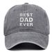 Unisex BESTDADEVER embroidered baseball cap made of pure cotton old washed baseball cap for outdoor leisure_voghion.com