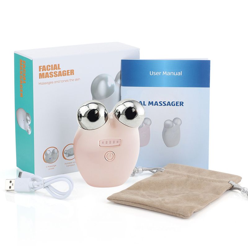 5-level facial rejuvenation, lifting and tightening massage device, micro current rolling beauty device_voghion.com