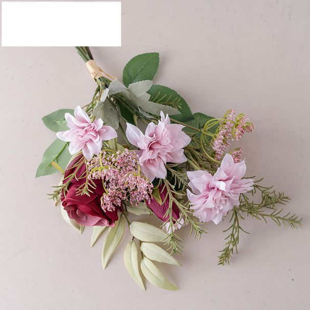 Wall decoration Saki Rose Flower Notebook Simulation Flower Home Decoration Flower Hand Bouquet Wall Hanging_voghion.com