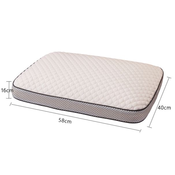 Tiefschlafkissen, Design für Seiten- und Rückenschläfer, orthopädische Halswirbelform stützt sanft den Kopf und bietet Nackenstütze und Linderung von Schulterschmerzen_voghion.com