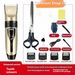 Professional Cordless Hair Clipper For Men, Women & Kids - Rechargeable, Ceramic Blade, Quiet & Powerful, Home Haircut Kit With Accessories_voghion.com