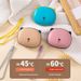 USB Rechargeable Mini Hand Warmer - Portable Soft Heating Pad With Built-in Battery (Lemon Yellow, Classic Beige, Cinnamon Pink, Ocean Blue)_voghion.com