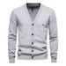 2024 Herbst und Winter neue Herren Strickjacke hochwertiger Business einfarbiger Strickpullover_voghion.com