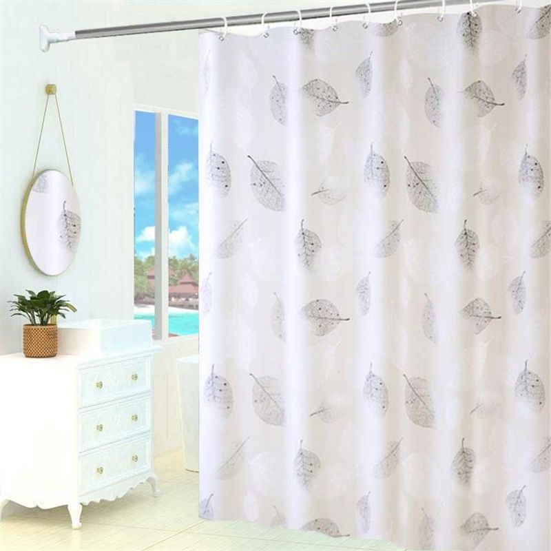 Short Curtain Fabric PEVA Mildew-Proof Bathroom Thickened Shower Waterproof Toilet Moisture-Proof Fresh_voghion.com
