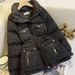Women's Winter Stand Collar Padded Coat – Slimming Waist-Defined Jacket For Plus Size, Trendy & Warm (Black)_voghion.com