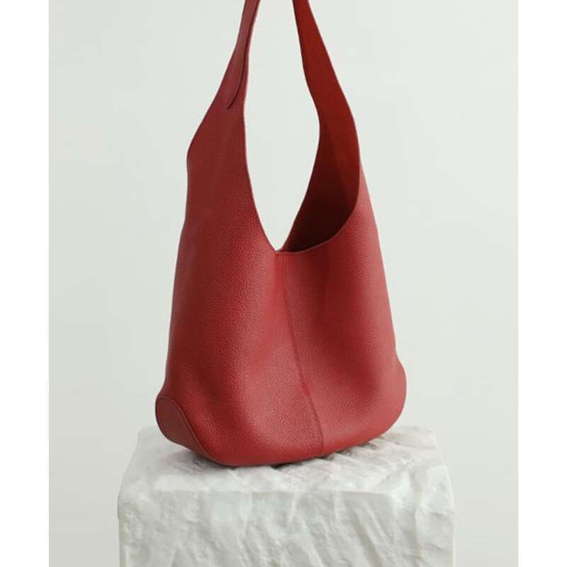 Borsa a secchiello con tracolla in pelle di mucca Head Layer, sensazione di alta qualità, borsa grande, borsa da donna_voghion.com