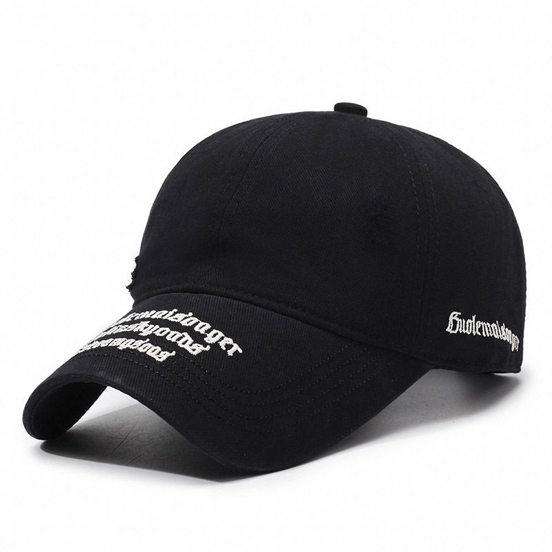 Fashion Sunshade Baseball Cap For Women, Face Slimming, Ins Style, Spring Summer, Sanskrit Embroidery_voghion.com