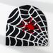Spiderweb Knit Beanie – Trendy Jacquard Winter Hat With Unique Web Design, Stretchy Acrylic Unisex Cold Weather Cap Jacquard Cold Hat_voghion.com