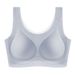 Summer ultra-thin cool seamless underwear fixed cup no size bra vest type no steel ring thin shantou bra_voghion.com