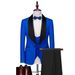 CT Men's New Business Casual Set For Wedding Groom Tuxedo Three-Piece Suit_voghion.com