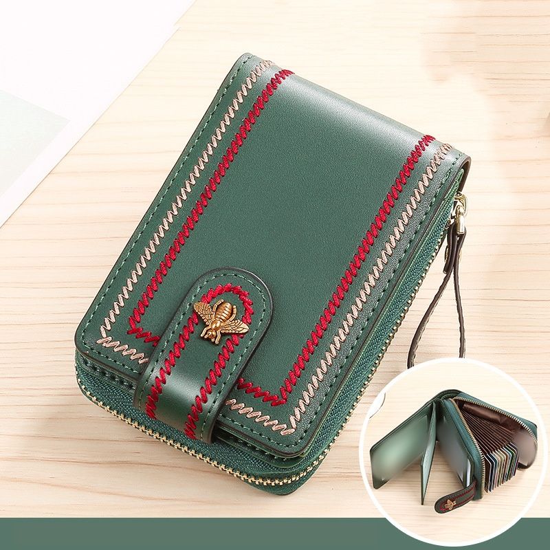 geantă de carduri pentru femei, piele, mică, rafinată, de înaltă calitate, toc pentru permis de conducere, subțire, pentru mai multe carduri, capacitate mare, husă pentru carduri pentru femei_voghion.com