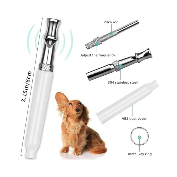Dog Whistle To Stop Barking Neighbor Dogs, Dog Training, Adjustable Ultrasonic Silent Dog Whistle Free Lanyard_voghion.com