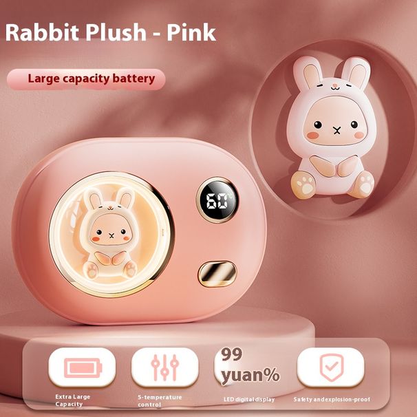 Cute USB Hand Warmer With 4000mAh Battery – Portable Self-Heating Pocket Warmer For Office, Travel & Dorm, Fast Heating_voghion.com