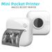 Mini Pocket Printer, Portable Thermal Printer,for Android or iOS APP,  Small Pocket Printer Used in Home, Office, Study, Work List Printing_voghion.com