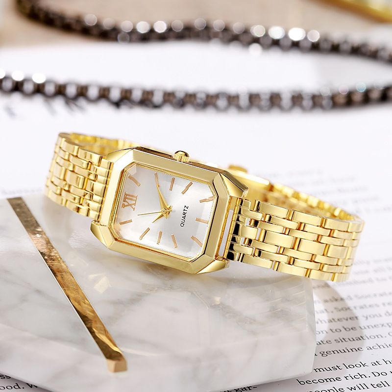 Women's Quartz Watches New Women's Watch Luxury Simple Watch Peacock Green Foreign Trade High End Rectangular Steel Belt Quartz Women's Watch_voghion.com