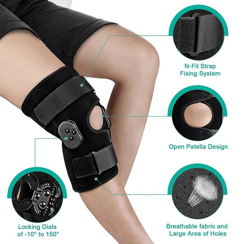 Verbesserte Halterung Meniskus Sport Verletzungen Fixateur Knie Patella Joint Booster Fixation Klammer_voghion.com