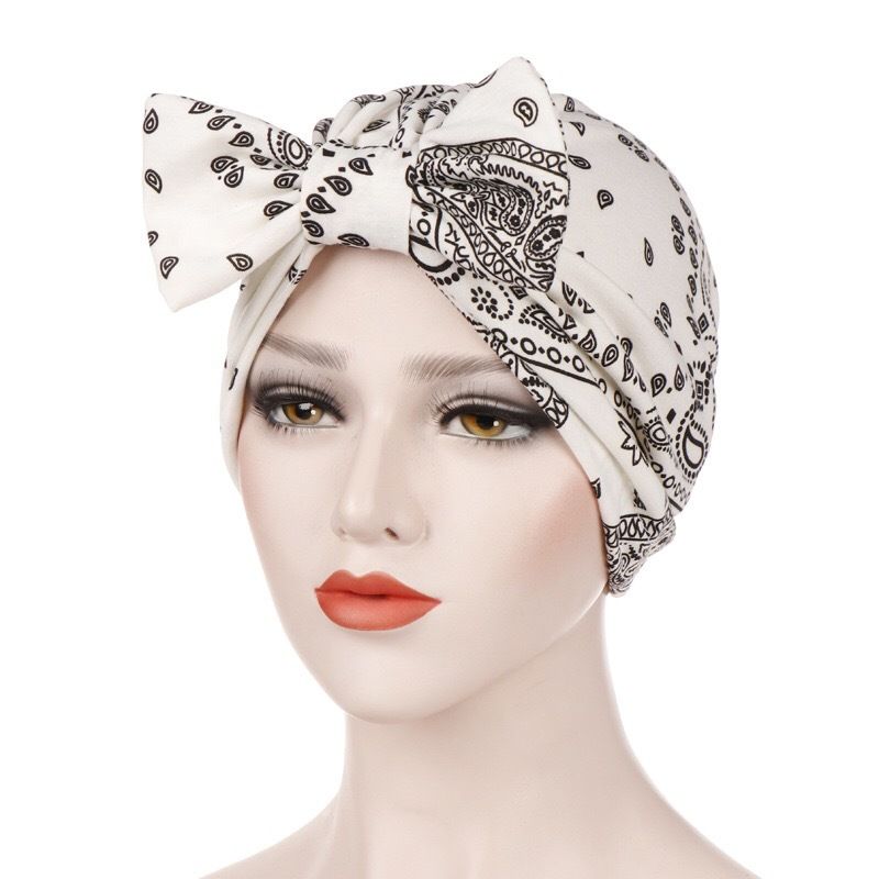AliExpress nouveau imprimé amovible noeud fleur de cajou musulman turban indien turban chapeau_voghion.com
