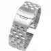 Stainless Steel Trapezoidal Five Bead Tank Solid Strap, Water Ghost Series Substitute Brushed Frosted Watch Strap_voghion.com