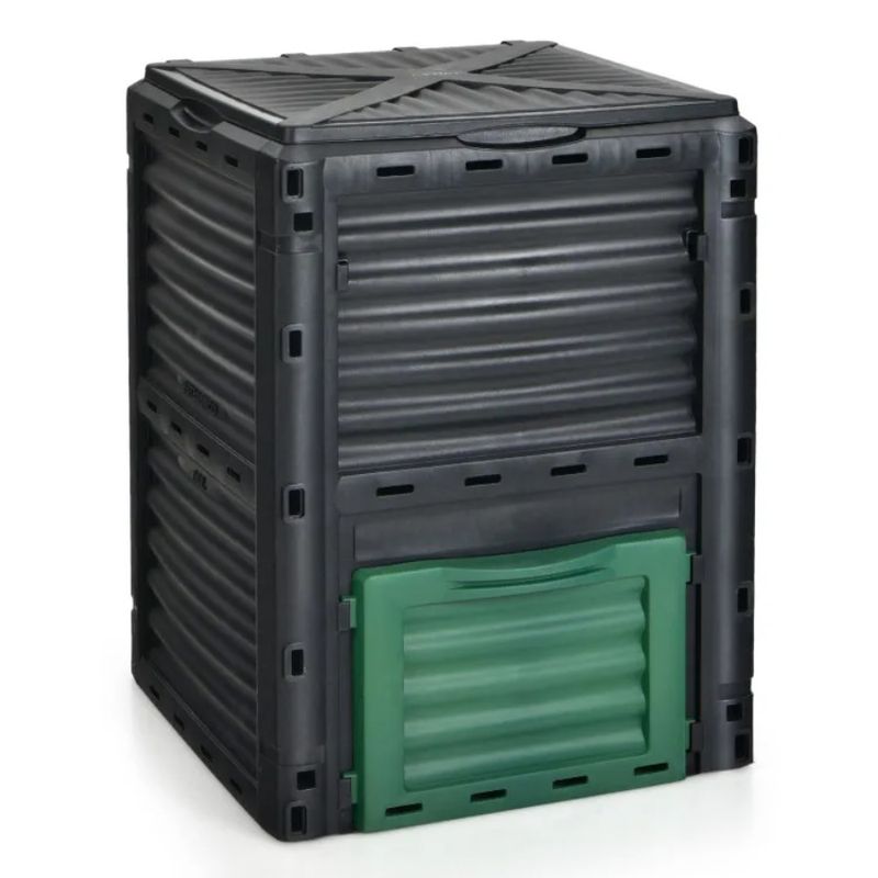 Exit Composter Door Large With 80-Gallon Openable Outdoor And Bottom Lid_voghion.com
