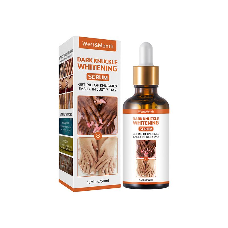 50 ml Aufhellungsserum, 7-Tage-Entferner, beseitigt dunkle Knie, dunkle Knöchel, Ellenbogen, Creme, Nikotinamid, hellt den Hautton auf. 2023 Neu_voghion.com