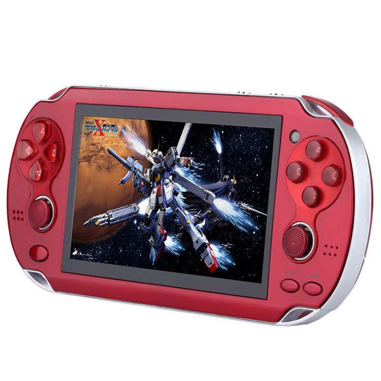 VideospielkonsolenX1 Dual-Joystick-Handheld-Spielkonsole 4,3 Zoll X7 Unterstützt PSP GBA FC Rot-Weiß-Maschinenspielkonsole_voghion.com