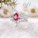 Nuovo anello nuziale da donna in lega d'argento 2025 di Sanjie con goccia d'acqua intarsiata rossa_voghion.com