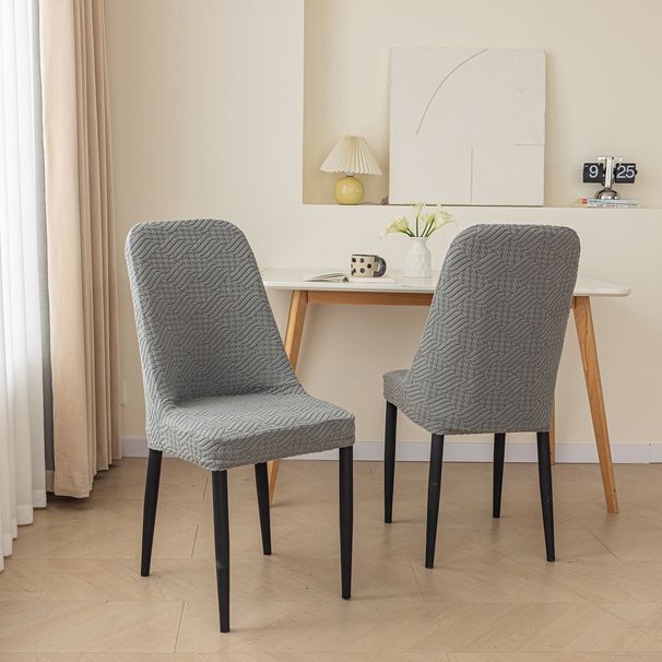 Coprisedia moderno e minimalista in poliestere - Coprisedia quadrato elasticizzato per sedie con schienale arrotondato (disponibili diversi colori)_voghion.com