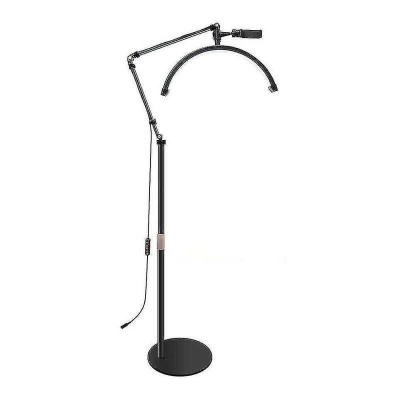 Lampada a mezzaluna a LED per ciglia tricolore per salone di bellezza per tatuaggi con estensione delle ciglia regolata_voghion.com