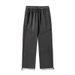 Pantalon décontracté en polaire pour homme, coupe ample, coutures fendues, style japonais, jambes larges et ajustables, collection printemps Q_voghion.com