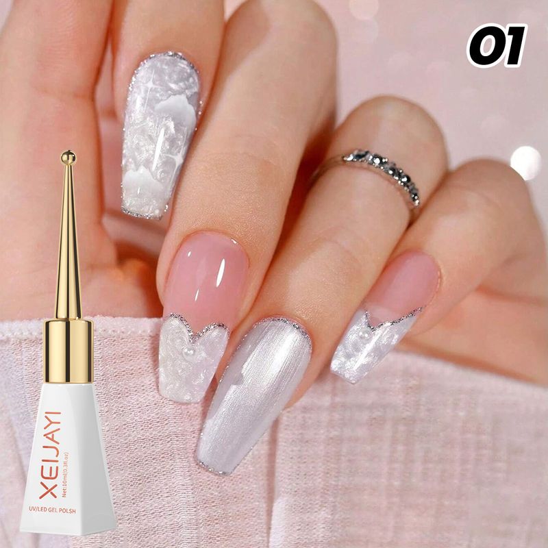 Nail Glue New Product Thread Mother Of Pearl Nail Polish Pearl Girl Mermaid Tears Shell Thread Glue Autumn And Winter Nail Art Phototherapy Glue_voghion.com