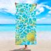 Double-Sided Beach Towel - Ultra-Soft Microfiber With Printed Design, Quick-Dry For Swimming & Sunbathing_voghion.com