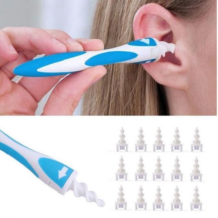 Rajat ylittävä korvaimu korvanpuhdistin kierre korvanpuhdistin korvan scoop spot_voghion.com