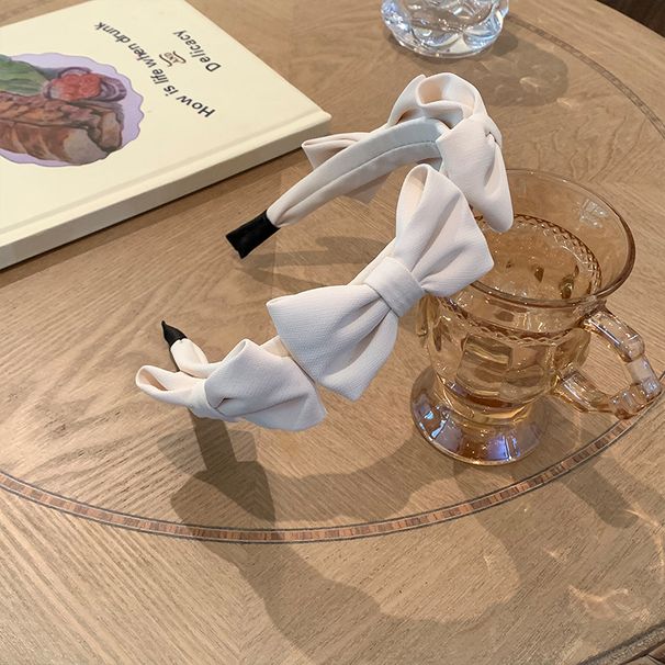 Fascia per capelli con fiocco primaverile da donna 2022 Internet Celebrity New High Cranial Top High Sense All-match Going Out_voghion.com