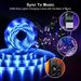 LED-Streifenlichter Sync To Music USB 5050 Flexible RGB-TV-Hintergrund-Streifenlichter_voghion.com