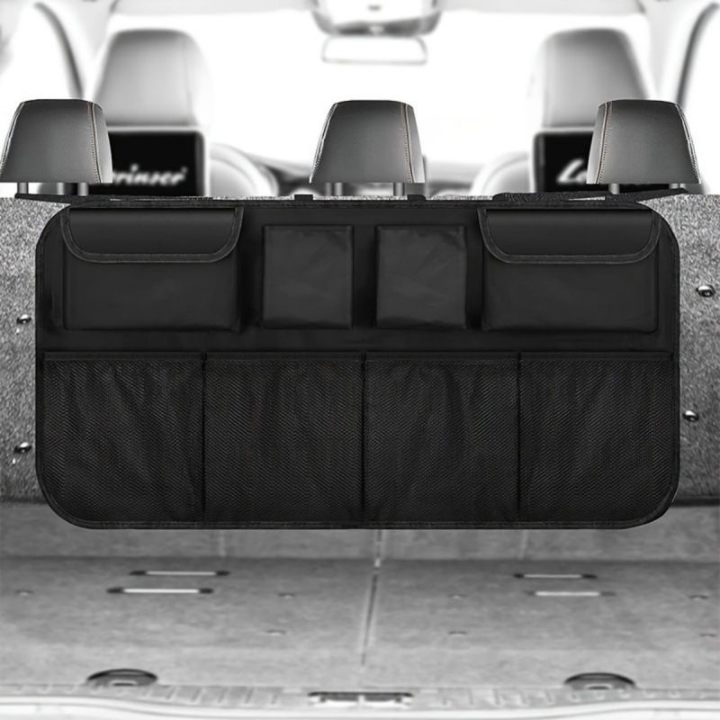 Multi Functional Rear Seat Back Hanging Bag, Car Foldable Miscellaneous Oxford Cloth Trunk Storage Bag_voghion.com