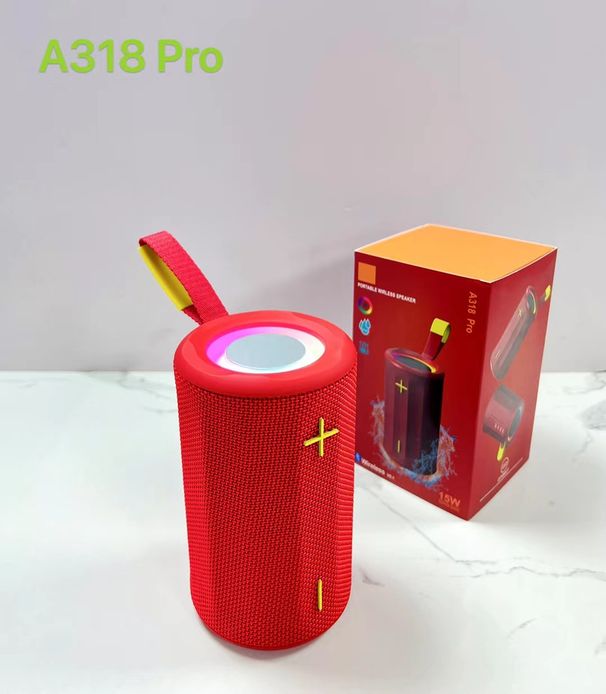 Neu A318pro Bluetooth wasserdichte outdoor handheld 15W subwoofer RGB farbe lichter netzwerk_voghion.com