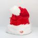 Cappello da Babbo Natale per cantare e ballare durante le feste natalizie - Cappello elettrico e musicale soffice con magia divertente per bambini e feste di Natale_voghion.com