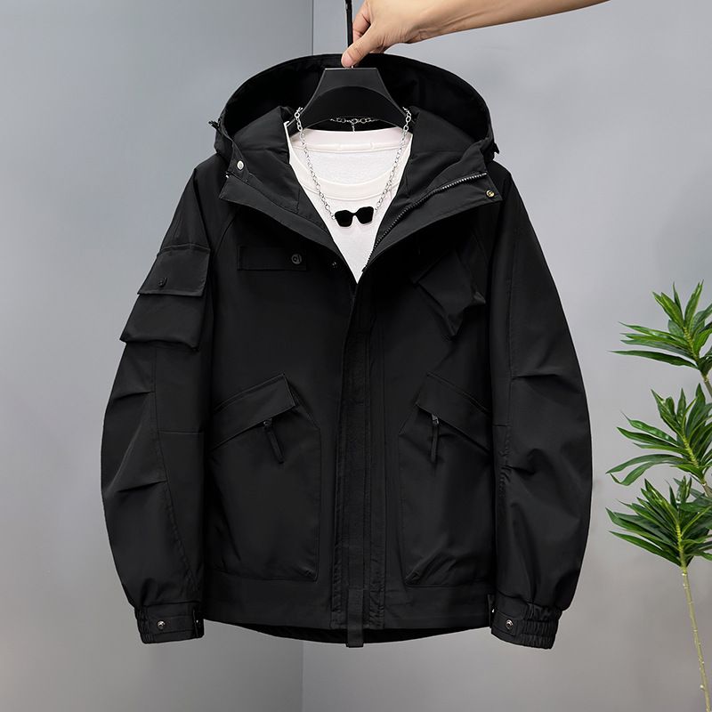 Giacca da lavoro impermeabile antivento primaverile, nuova ed elegante, autunnale, taglie forti_voghion.com