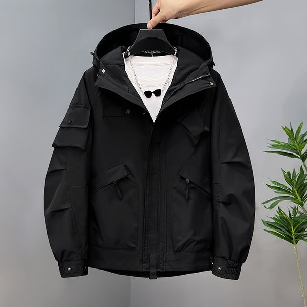 Giacca da lavoro impermeabile antivento primaverile, nuova ed elegante, autunnale, taglie forti_voghion.com